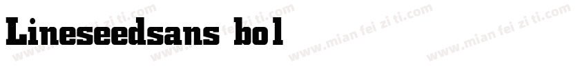 Lineseedsans bold字体转换